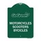 Signmission Go Green Go Green-Motorcycles Scooters Bicycles, Green & White Alum, 18" x 24", GW-1824-23934 A-DES-GW-1824-23934 - alternate 1